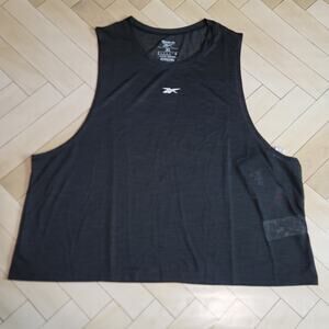 Reebok Training AC Black Activewear Sheer Running Top XL